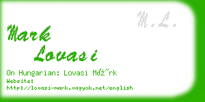 mark lovasi business card